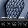image:imageCoverado Car Seat Covers Leather Seat Covers Full Set Blue Seat Covers Car Seat Cushion Driver Car Seat Covers Waterproof Car Seat Protector Fit for Most CarsBlue