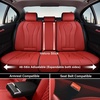 image:imageCoverado Car Seat Covers Leather Seat Covers Full Set Blue Seat Covers Car Seat Cushion Driver Car Seat Covers Waterproof Car Seat Protector Fit for Most CarsRed