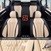 image:imageCoverado Car Seat Covers Leather Seat Covers Full Set Blue Seat Covers Car Seat Cushion Driver Car Seat Covers Waterproof Car Seat Protector Fit for Most CarsBlackBeige