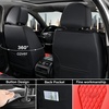 image:imageCoverado Car Seat Covers Leather Seat Covers Full Set Blue Seat Covers Car Seat Cushion Driver Car Seat Covers Waterproof Car Seat Protector Fit for Most CarsRedBlack