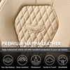 image:imageCoverado Car Seat Covers Leather Seat Covers Full Set Blue Seat Covers Car Seat Cushion Driver Car Seat Covers Waterproof Car Seat Protector Fit for Most CarsBeige