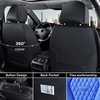 image:imageCoverado Car Seat Covers Leather Seat Covers Full Set Blue Seat Covers Car Seat Cushion Driver Car Seat Covers Waterproof Car Seat Protector Fit for Most CarsBlackLightblue
