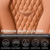 image:imageCoverado Car Seat Covers Leather Seat Covers Full Set Blue Seat Covers Car Seat Cushion Driver Car Seat Covers Waterproof Car Seat Protector Fit for Most CarsBrownALL