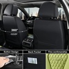image:imageCoverado Car Seat Covers Leather Seat Covers Full Set Blue Seat Covers Car Seat Cushion Driver Car Seat Covers Waterproof Car Seat Protector Fit for Most CarsBlackGreen