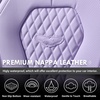 image:imageCoverado Car Seat Covers Leather Seat Covers Full Set Blue Seat Covers Car Seat Cushion Driver Car Seat Covers Waterproof Car Seat Protector Fit for Most CarsPurple