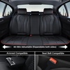image:imageCoverado Car Seat Covers Leather Seat Covers Full Set Blue Seat Covers Car Seat Cushion Driver Car Seat Covers Waterproof Car Seat Protector Fit for Most CarsBlackRed line