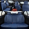 image:imageCoverado Car Seat Covers Leather Seat Covers Full Set Blue Seat Covers Car Seat Cushion Driver Car Seat Covers Waterproof Car Seat Protector Fit for Most CarsBlue