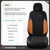 image:imageCoverado Car Seat Covers Seat Covers Full Set Mesh Breathable Seat Protectors 5 Seats 5Piece Black Automotive Seat Covers Universal Fit for SUV Sedan TruckBBrownBlack