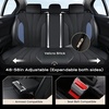 image:imageCoverado Car Seat Covers Seat Covers Full Set Mesh Breathable Seat Protectors 5 Seats 5Piece Black Automotive Seat Covers Universal Fit for SUV Sedan TruckBBlueBlack