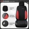 image:imageCoverado Car Seat Covers Seat Covers Full Set Mesh Breathable Seat Protectors 5 Seats 5Piece Black Automotive Seat Covers Universal Fit for SUV Sedan TruckRedBlack