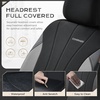 image:imageCoverado Car Seat Covers Seat Covers Full Set Mesh Breathable Seat Protectors 5 Seats 5Piece Black Automotive Seat Covers Universal Fit for SUV Sedan TruckBGrayBlack