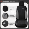 image:imageCoverado Car Seat Covers Seat Covers Full Set Mesh Breathable Seat Protectors 5 Seats 5Piece Black Automotive Seat Covers Universal Fit for SUV Sedan TruckBGrayBlack