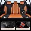image:imageCoverado Car Seat Covers Seat Covers Full Set Mesh Breathable Seat Protectors 5 Seats 5Piece Black Automotive Seat Covers Universal Fit for SUV Sedan TruckABrownBlack