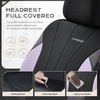image:imageCoverado Car Seat Covers Seat Covers Full Set Mesh Breathable Seat Protectors 5 Seats 5Piece Black Automotive Seat Covers Universal Fit for SUV Sedan TruckBPurpleBlack