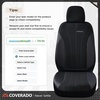 image:imageCoverado Car Seat Covers Seat Covers Full Set Mesh Breathable Seat Protectors 5 Seats 5Piece Black Automotive Seat Covers Universal Fit for SUV Sedan TruckBBlack