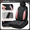 image:imageCoverado Car Seat Covers Seat Covers Full Set Mesh Breathable Seat Protectors 5 Seats 5Piece Black Automotive Seat Covers Universal Fit for SUV Sedan TruckBPinkBlack