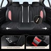image:imageCoverado Car Seat Covers Seat Covers Full Set Mesh Breathable Seat Protectors 5 Seats 5Piece Black Automotive Seat Covers Universal Fit for SUV Sedan TruckBPinkBlack