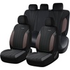 image:imageCoverado Car Seat Covers Seat Covers Full Set Mesh Breathable Seat Protectors 5 Seats 5Piece Black Automotive Seat Covers Universal Fit for SUV Sedan TruckBCoffeeBlack