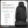 image:imageCoverado Car Seat Covers Seat Covers Full Set Mesh Breathable Seat Protectors 5 Seats 5Piece Black Automotive Seat Covers Universal Fit for SUV Sedan TruckABlack
