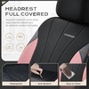 image:imageCoverado Car Seat Covers Seat Covers Full Set Mesh Breathable Seat Protectors 5 Seats 5Piece Black Automotive Seat Covers Universal Fit for SUV Sedan TruckBPinkBlack