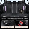 image:imageCoverado Car Seat Covers Seat Covers Full Set Mesh Breathable Seat Protectors 5 Seats 5Piece Black Automotive Seat Covers Universal Fit for SUV Sedan TruckBPurpleBlack