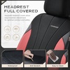 image:imageCoverado Car Seat Covers Seat Covers Full Set Mesh Breathable Seat Protectors 5 Seats 5Piece Black Automotive Seat Covers Universal Fit for SUV Sedan TruckRedBlack