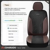 image:imageCoverado Car Seat Covers Seat Covers Full Set Mesh Breathable Seat Protectors 5 Seats 5Piece Black Automotive Seat Covers Universal Fit for SUV Sedan TruckACoffeeBlack