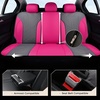 image:imageCoverado Car Seat Covers Seat Covers Full Set Mesh Breathable Seat Protectors 5 Seats 5Piece Black Automotive Seat Covers Universal Fit for SUV Sedan TruckARoseGray