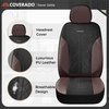 image:imageCoverado Car Seat Covers Seat Covers Full Set Mesh Breathable Seat Protectors 5 Seats 5Piece Black Automotive Seat Covers Universal Fit for SUV Sedan TruckACoffeeBlack