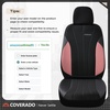 image:imageCoverado Car Seat Covers Seat Covers Full Set Mesh Breathable Seat Protectors 5 Seats 5Piece Black Automotive Seat Covers Universal Fit for SUV Sedan TruckBPinkBlack