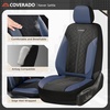 image:imageCoverado Car Seat Covers Seat Covers Full Set Mesh Breathable Seat Protectors 5 Seats 5Piece Black Automotive Seat Covers Universal Fit for SUV Sedan TruckABuleBlack
