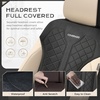 image:imageCoverado Car Seat Covers Seat Covers Full Set Mesh Breathable Seat Protectors 5 Seats 5Piece Black Automotive Seat Covers Universal Fit for SUV Sedan TruckABeigeBlack