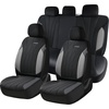 image:imageCoverado Car Seat Covers Seat Covers Full Set Mesh Breathable Seat Protectors 5 Seats 5Piece Black Automotive Seat Covers Universal Fit for SUV Sedan TruckBGrayBlack