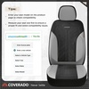 image:imageCoverado Car Seat Covers Seat Covers Full Set Mesh Breathable Seat Protectors 5 Seats 5Piece Black Automotive Seat Covers Universal Fit for SUV Sedan TruckAGrayBlack
