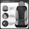 image:imageCoverado Car Seat Covers Seat Covers Full Set Mesh Breathable Seat Protectors 5 Seats 5Piece Black Automotive Seat Covers Universal Fit for SUV Sedan TruckAGrayBlack