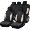 image:imageCoverado Car Seat Covers Seat Covers Full Set Mesh Breathable Seat Protectors 5 Seats 5Piece Black Automotive Seat Covers Universal Fit for SUV Sedan TruckBBeigeBlack