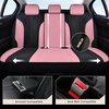 image:imageCoverado Car Seat Covers Seat Covers Full Set Mesh Breathable Seat Protectors 5 Seats 5Piece Black Automotive Seat Covers Universal Fit for SUV Sedan TruckAPinkBlack