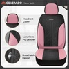 image:imageCoverado Car Seat Covers Seat Covers Full Set Mesh Breathable Seat Protectors 5 Seats 5Piece Black Automotive Seat Covers Universal Fit for SUV Sedan TruckAPinkBlack