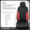 image:imageCoverado Car Seat Covers Seat Covers Full Set Mesh Breathable Seat Protectors 5 Seats 5Piece Black Automotive Seat Covers Universal Fit for SUV Sedan TruckRedBlack