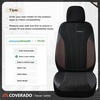 image:imageCoverado Car Seat Covers Seat Covers Full Set Mesh Breathable Seat Protectors 5 Seats 5Piece Black Automotive Seat Covers Universal Fit for SUV Sedan TruckBCoffeeBlack