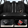 image:imageCoverado Car Seat Covers Seat Covers Full Set Mesh Breathable Seat Protectors 5 Seats 5Piece Black Automotive Seat Covers Universal Fit for SUV Sedan TruckBlack