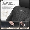 image:imageCoverado Car Seat Covers Seat Covers Full Set Mesh Breathable Seat Protectors 5 Seats 5Piece Black Automotive Seat Covers Universal Fit for SUV Sedan TruckABlack