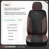 image:imageCoverado Car Seat Covers Seat Covers Full Set Mesh Breathable Seat Protectors 5 Seats 5Piece Black Automotive Seat Covers Universal Fit for SUV Sedan TruckACoffeeBlack