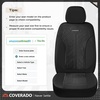 image:imageCoverado Car Seat Covers Seat Covers Full Set Mesh Breathable Seat Protectors 5 Seats 5Piece Black Automotive Seat Covers Universal Fit for SUV Sedan TruckABlack