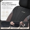 image:imageCoverado Car Seat Covers Seat Covers Full Set Mesh Breathable Seat Protectors 5 Seats 5Piece Black Automotive Seat Covers Universal Fit for SUV Sedan TruckBCoffeeBlack