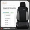 image:imageCoverado Car Seat Covers Seat Covers Full Set Mesh Breathable Seat Protectors 5 Seats 5Piece Black Automotive Seat Covers Universal Fit for SUV Sedan TruckBGrayBlack