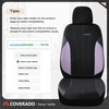 image:imageCoverado Car Seat Covers Seat Covers Full Set Mesh Breathable Seat Protectors 5 Seats 5Piece Black Automotive Seat Covers Universal Fit for SUV Sedan TruckBPurpleBlack