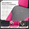 image:imageCoverado Car Seat Covers Seat Covers Full Set Mesh Breathable Seat Protectors 5 Seats 5Piece Black Automotive Seat Covers Universal Fit for SUV Sedan TruckARoseGray