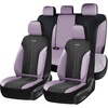 image:imageCoverado Car Seat Covers Seat Covers Full Set Mesh Breathable Seat Protectors 5 Seats 5Piece Black Automotive Seat Covers Universal Fit for SUV Sedan TruckApurpleBlack
