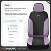 image:imageCoverado Car Seat Covers Seat Covers Full Set Mesh Breathable Seat Protectors 5 Seats 5Piece Black Automotive Seat Covers Universal Fit for SUV Sedan TruckApurpleBlack